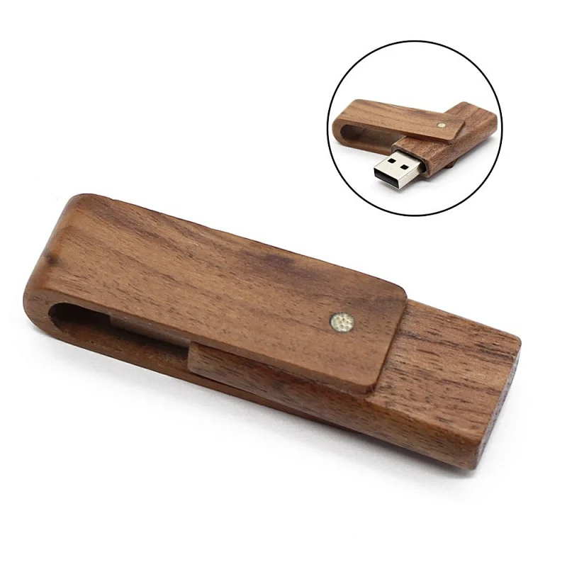 Real Unique Custom Logo Wooden USB Drive High Speed Portable Custom USB Drives China