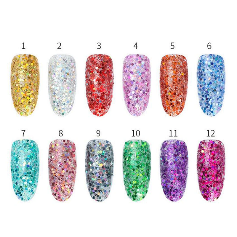 Nail Laser Hexagon Sequins