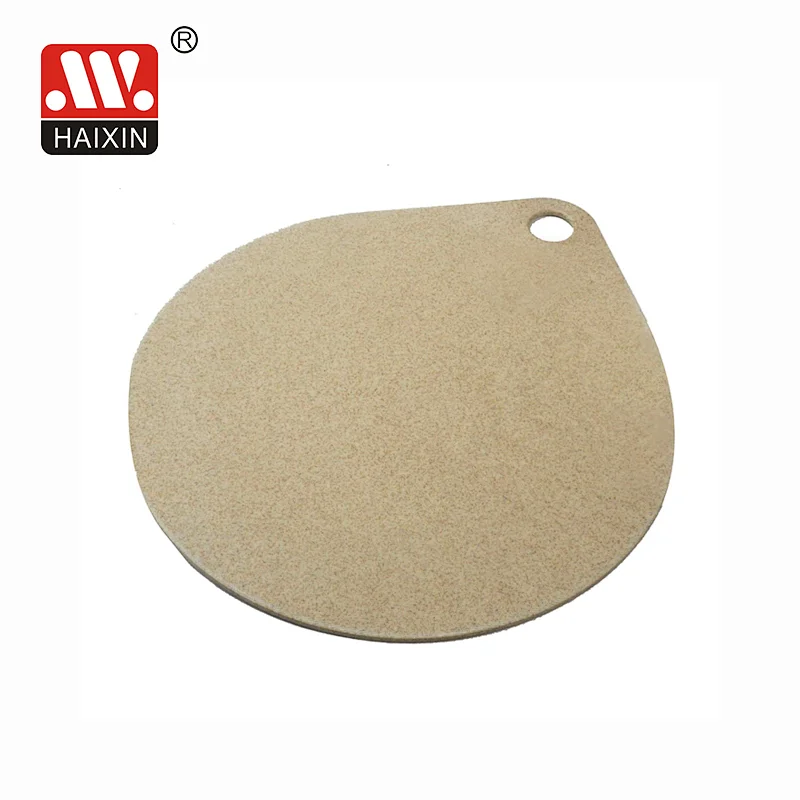 chopping board round shape with handle wheat fiber material