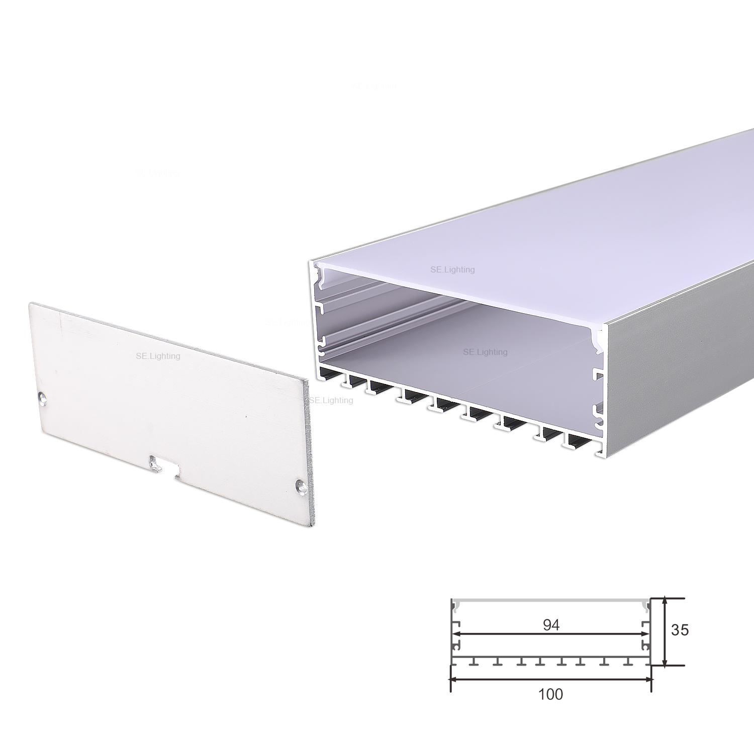 100x35mm LED Aluminum Profiles