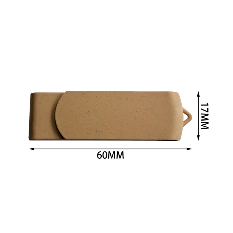 Environmental Twister U Disk Fast Transmission Biodegradable Swing USB Flash Drive With Wide Compatibility