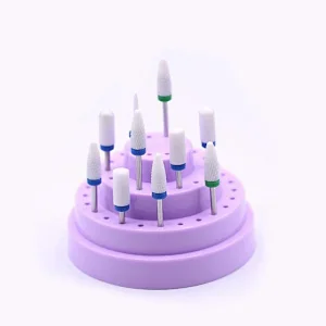 48 Holes Nail Drill Bits Storage Box