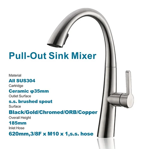 Pull-out Sink Mixer SUS304 Faucet Kitchen faucet