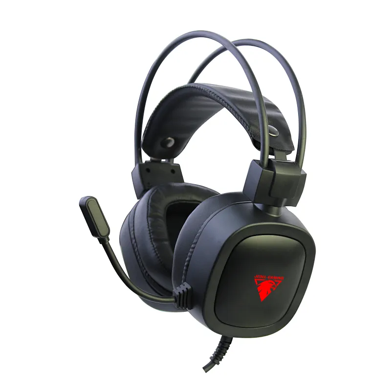 wired gaming LED light headphone