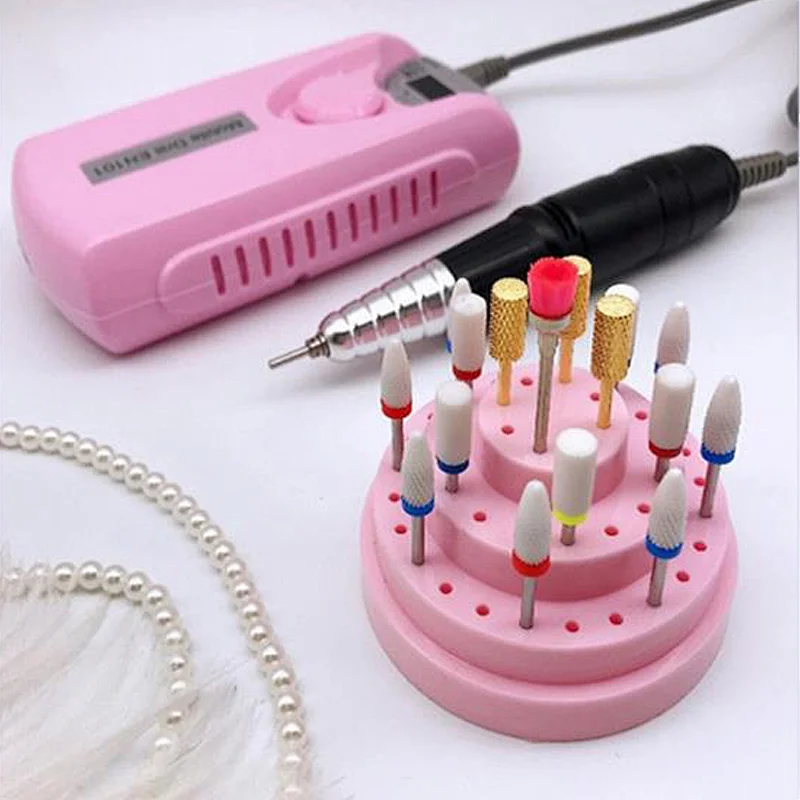 48 Holes Nail Drill Bits Storage Box