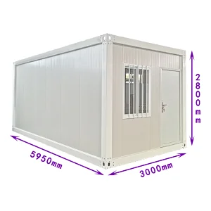 Full furnished container office building prefab house steel structure