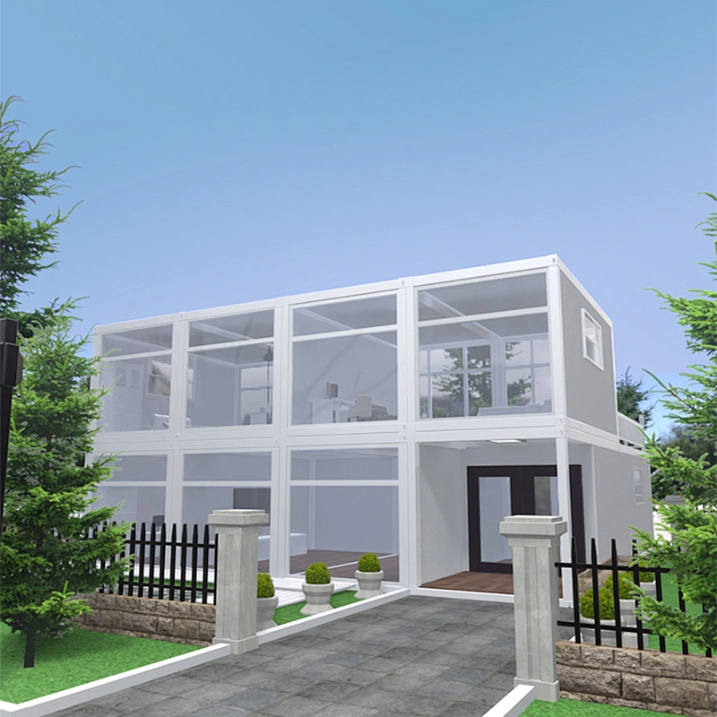 Casa contenedor de diseño de estructura de acero prefabricada