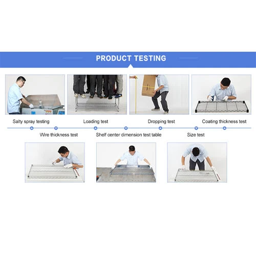 Product Test for Wire Shelf that has been Produced