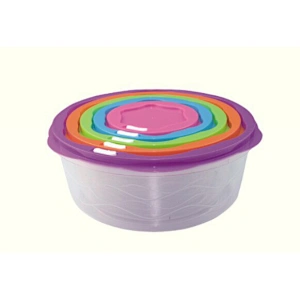 5PC PLASTIC FOOD STORAGE CONTAINER