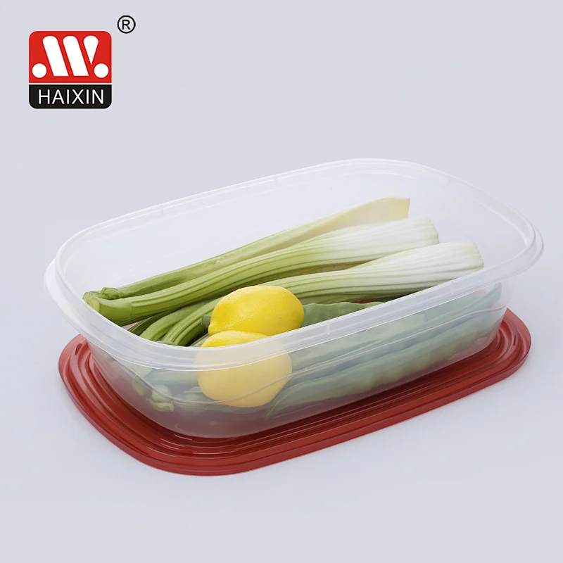 4.2L Freezer Safe Large Square Stackable Deli Containers with Lid