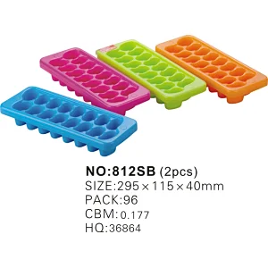 2 Pack Ice Cube Trays Ideal For Alcoholic Beverages