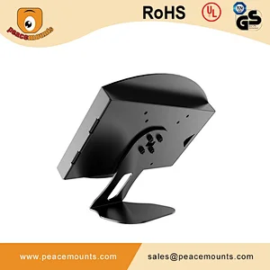 45 degrees tiling L shaped 360 degrees Swivel Universal anti theft Adjustable free standing android tablet kiosk stand