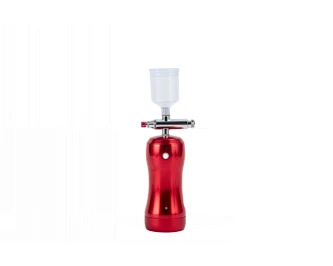 Rechargeable Handheld Mini Air Compressor&0.3mm adjustable Airbrush with 6 modes ,for Tattoo Nail Art Paint Cake Makeup