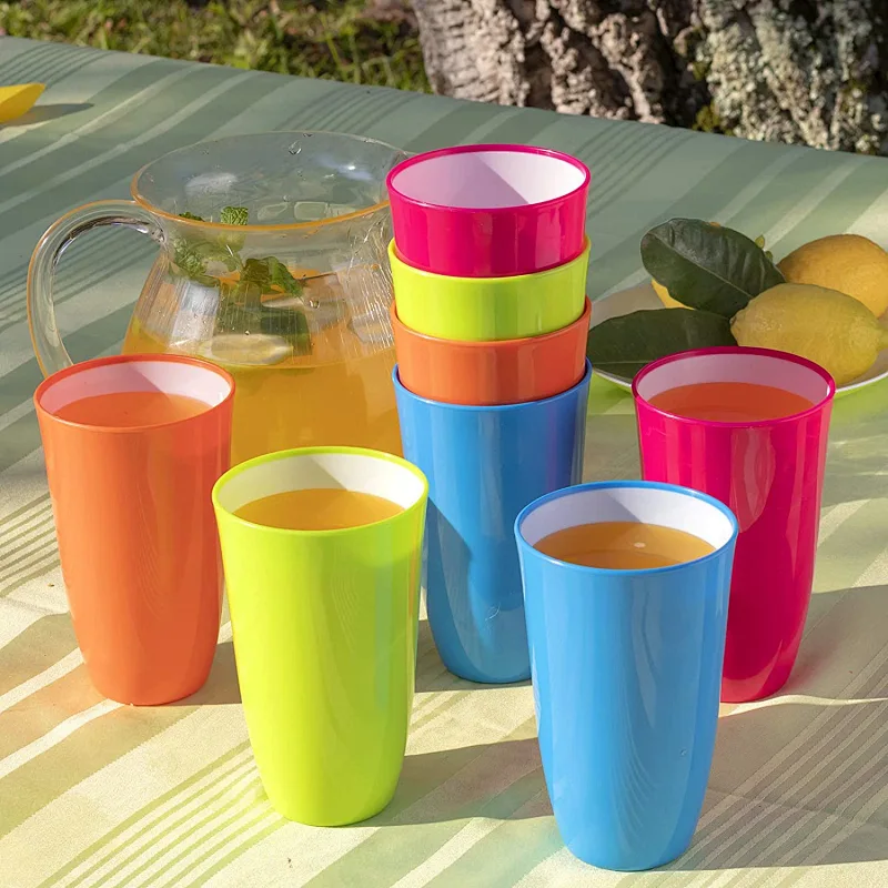 double color cup   water cup  plastic double color water cup 0.65L