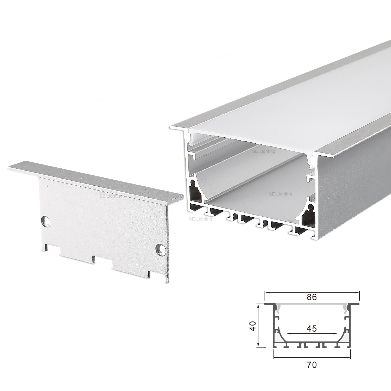 70x40mm LED Aluminum Profiles-A