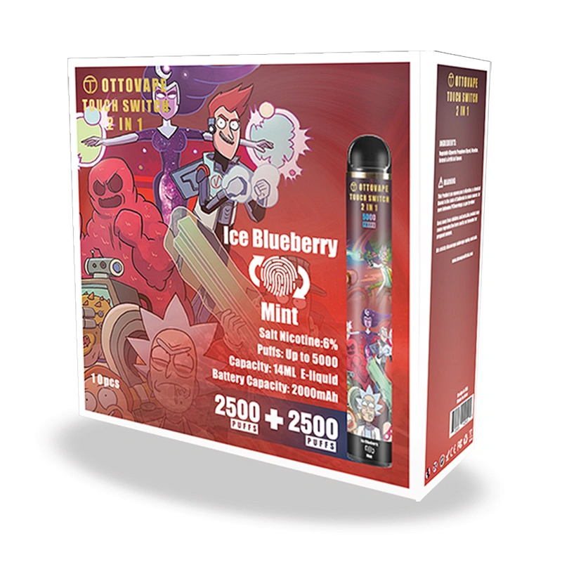 TOUCH SWITCH 5000 Puffs Dual Flavors Disposable Vape
