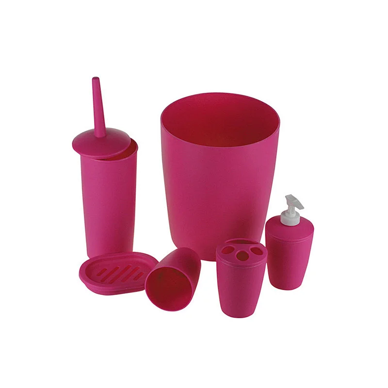 PLASTIC BATHROOM ACCESSORY SET
