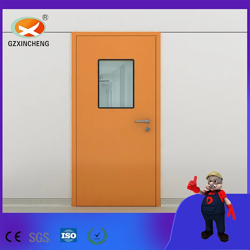 Clean Room Airtight Aluminum Frame Door Single Medical Door for Hospital or Lab