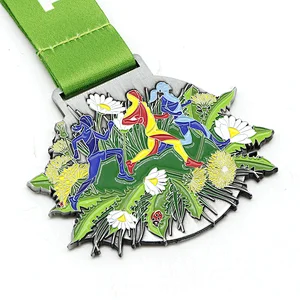 Springtime running medal