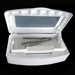 Nail Tool  Visible Cover Plastic Sterilizer Tray