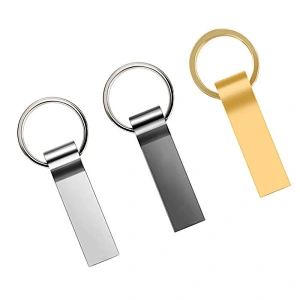 Waterproof Fast Transmission Metal USB Keychain With Custom Logo A Grade FLash Chip Pen Drive