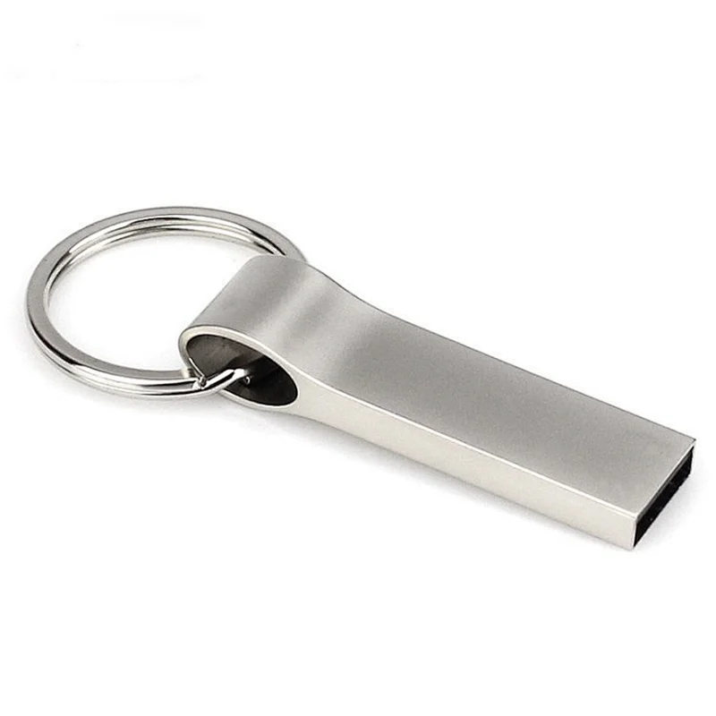 Waterproof Fast Transmission Metal USB Keychain With Custom Logo A Grade FLash Chip Pen Drive