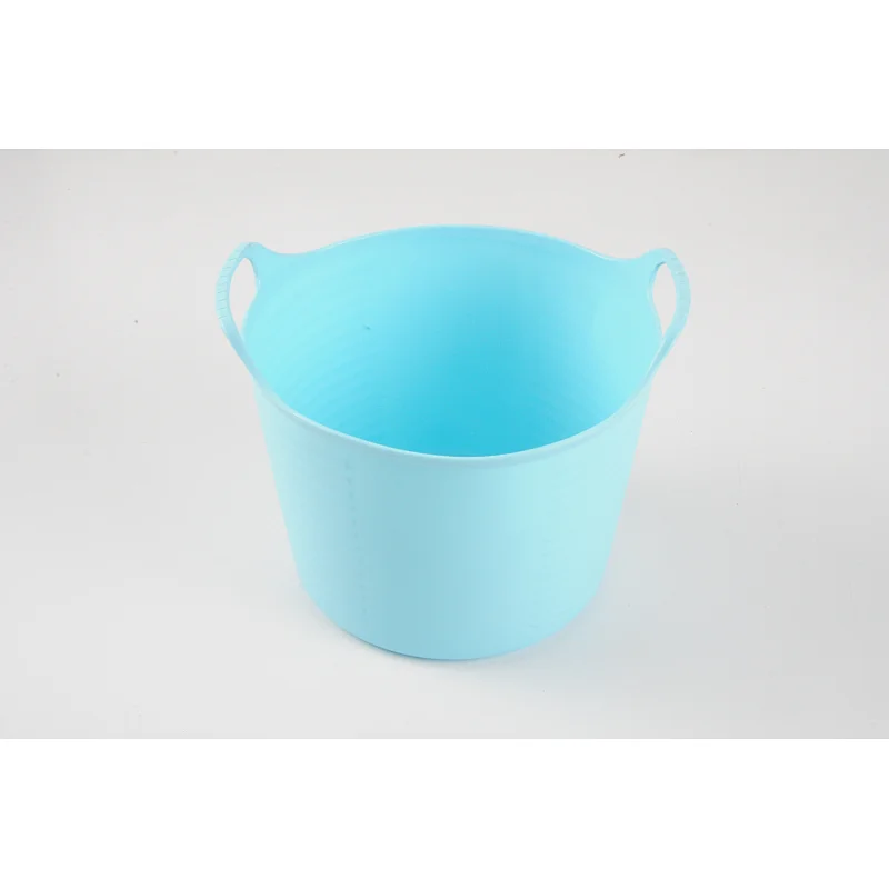 Plastic flexible round PE bucket 3.7L for storage