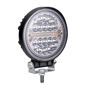 138w Round trucks work lamp amber + white 4 inch strobe led work light with DRL flash light 12V 24V ramp a led 4x4