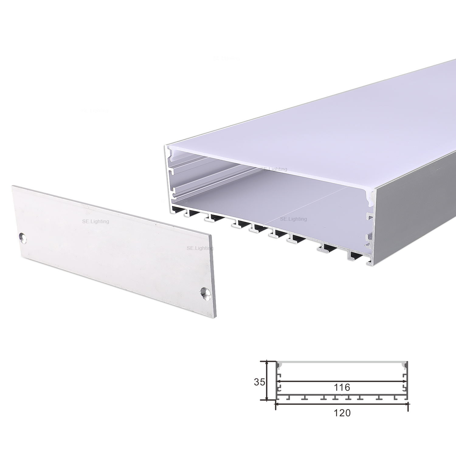 120x35mm LED Aluminum Profiles