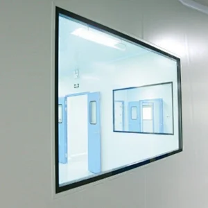 Modular Cleanroom Grade 304 Stainless Steel Surface Tempered Glass Window Cleanroom Project