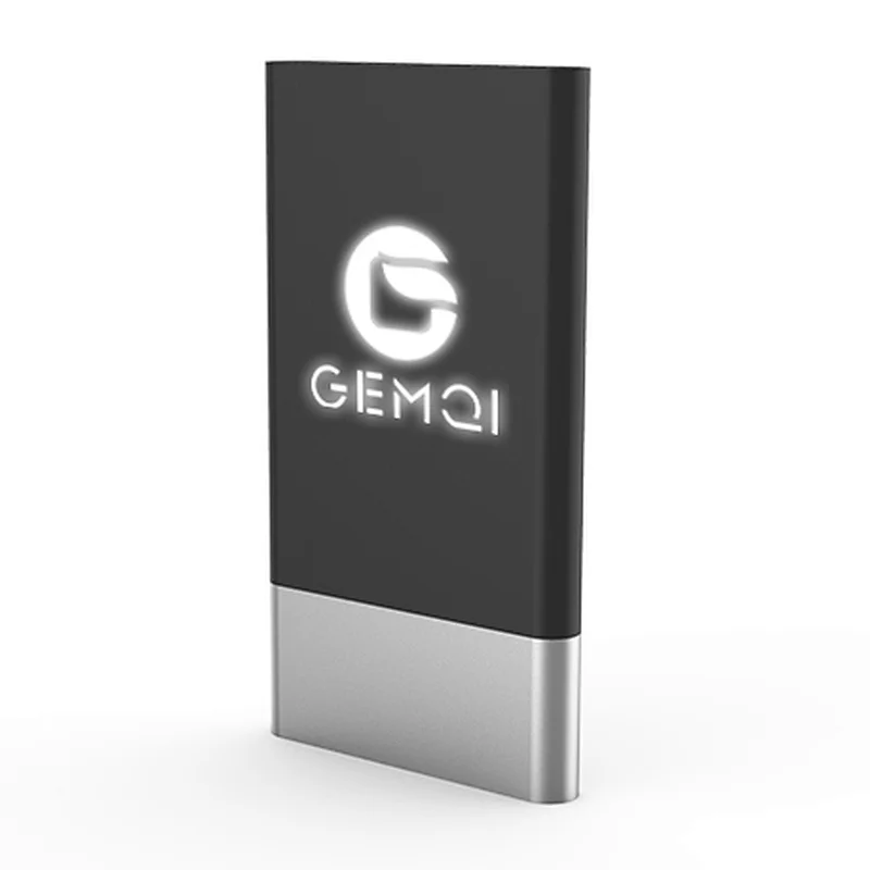 GEMQI Fashion Power Bank 5000Mah Metal Best Power Bank For Travel Mini Portable Power Bank For Phone P-33