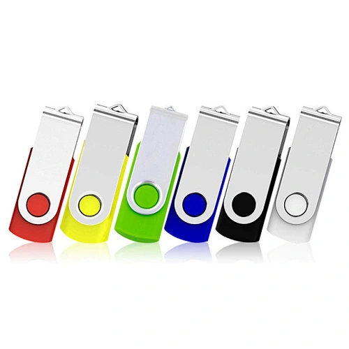 High Speed Indestructible USB Flash Drive 360 Rotate USB 2.0 Flash Drive Compact USB Stick For Students Office Worker