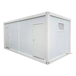 Double Door, Sliding or Double Push Door, Two or Four Window Prefab Container House