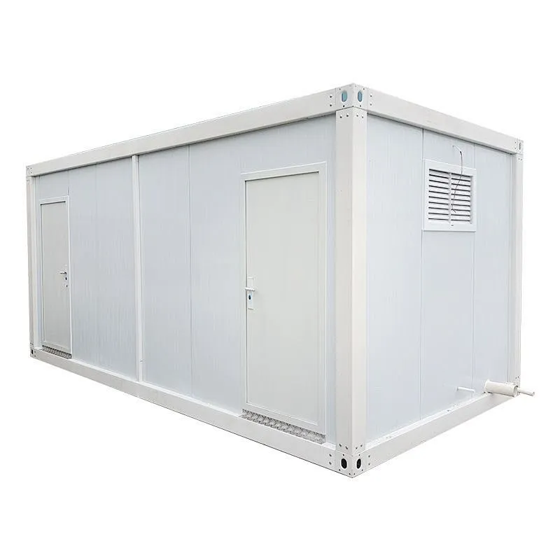 Double Door, Sliding or Double Push Door, Two or Four Window Prefab Container House