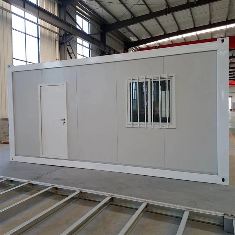 Full Set Luxury Mobile Modular Sandwich Panel Camp Living Box Single Prefabricated Container Houses with SGS, CE & ROHS