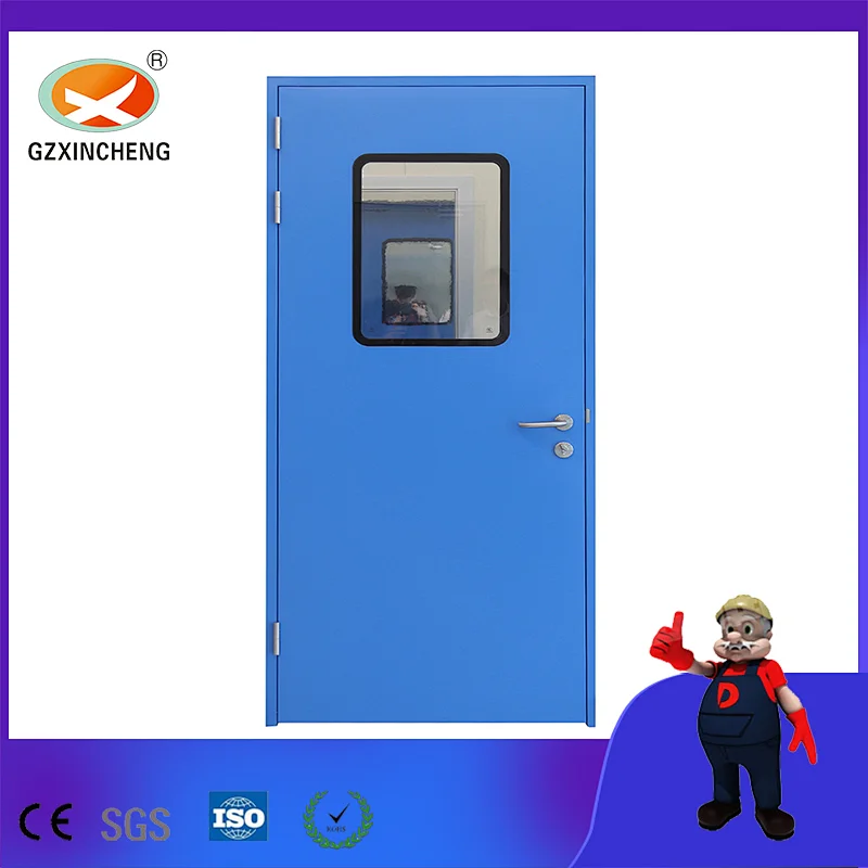 Clean Room Airtight Aluminum Frame Door Single Medical Door for Hospital or Lab