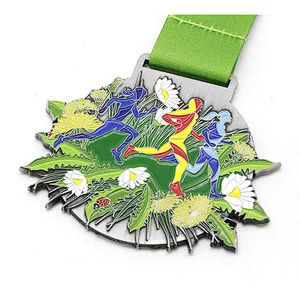 Springtime running medal