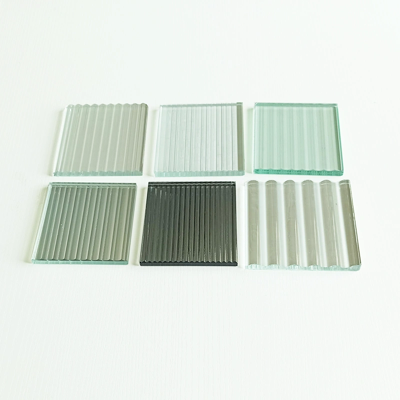 Tempered toughened fluted reeded glass cut to size