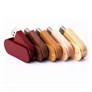 Ready Stock China Customized Wooden Memory Stick High Speed And Capacity Rotate Flash Drive
