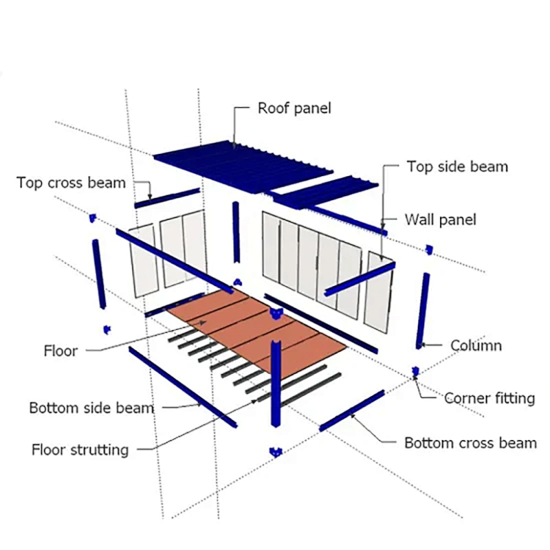Fast Install Steel Structure Prefabricated Luxury Container Prefab House for Sale