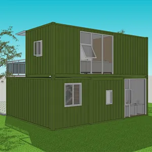 GZXINCHENG High quality 40ft sandwich panel flat pack container house fireproof prefab camp