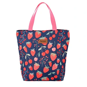 flower printing fashion tote bag