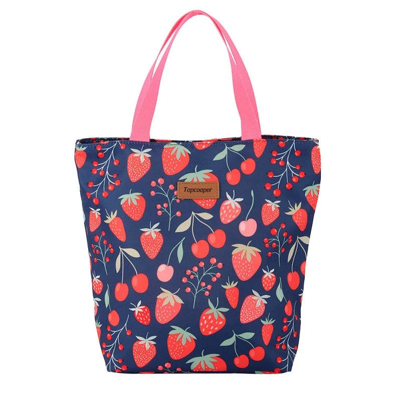 flower printing fashion tote bag