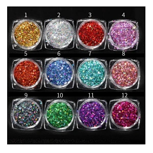 Nail Laser Hexagon Sequins