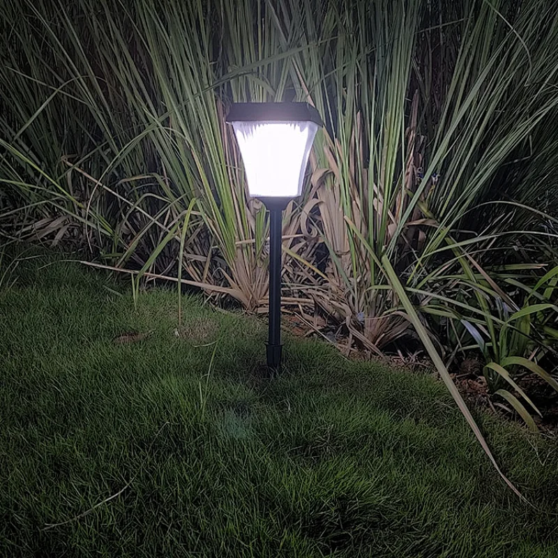 200 Lumen Square Shape Solar Path Light, with Optical PC Lens, Metal Ground Stake, and Extra-Bright LED for Lawn, Patio, Yard, Walkway, Driveway