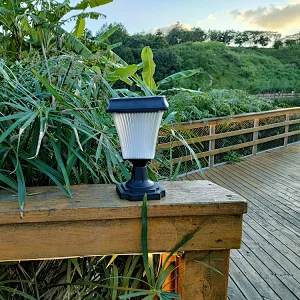 Fane Series 200 Lumen Square Solar Fence Lights with IP65 Waterproof Outdoor Pillar Lights for Garden Landscape Yard