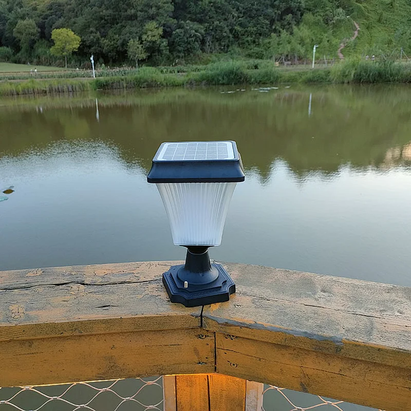 Fane Series 200 Lumen Square Solar Fence Lights with IP65 Waterproof Outdoor Pillar Lights for Garden Landscape Yard