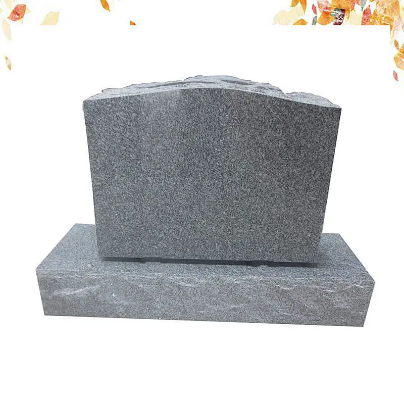 Classic American granite tombstone customization