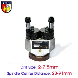 Adjustable Two Spindle Heads