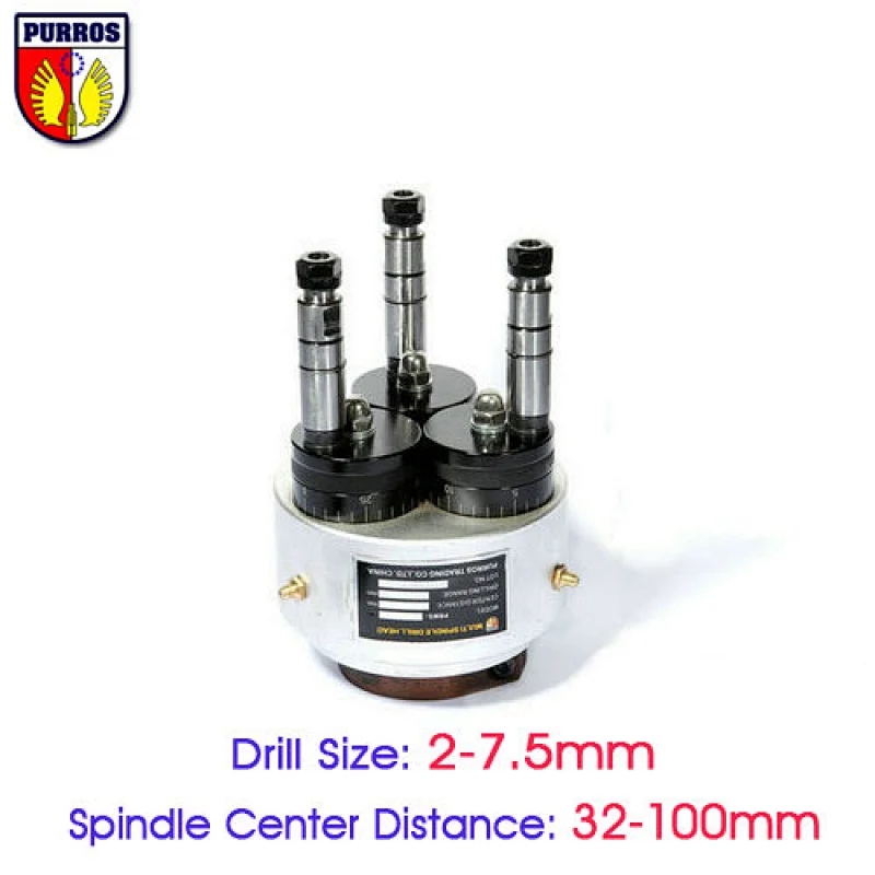 Adjustable Three Spindle Heads